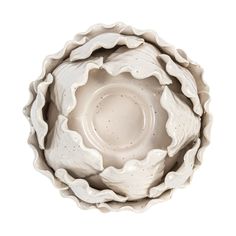 a white bowl is shown on a white background