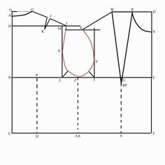 the diagram shows how to draw an object with two lines and one line that goes through it