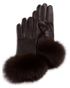 Leather Gloves With Fur, Royal Gloves, Espresso Girl, Fancy Gloves, Sewing Aesthetic, Fur Mittens, Fur Goods, Dresses Corset, Brown Leather Gloves