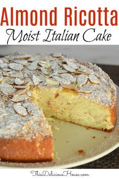 almond ricotta is the most italian cake i have ever made it's so delicious and easy to make