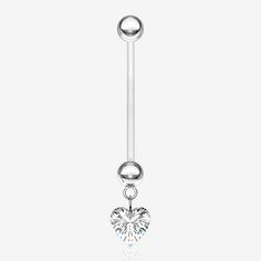 Sparkle Heart Gem Dangle Bio-Flex Pregnancy Belly Button Ring-Clear Gem Heart Gem, Pregnancy Belly, Dangle Belly Rings, Navel Piercing, Pregnant Belly, Clear White, Belly Rings, Your Beautiful, Belly Button