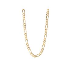 Add a handsome finishing touch to your look with this stainless steel figaro chain necklace. Click on this JEWELRY & WATCHES GUIDE to learn about fit, styles, materials and more! Type: figaro Width: 5.7 mm Clasp: lobster-claw Metal: sterling silver Finish: polished Packaging: boxed Size: 20". Color: Gold Tone. Gender: male. Age Group: adult. Material: Gold Over Sterling. Stainless Steel Figaro Link Chain Jewelry, Stainless Steel Cuban Link Necklace With Figaro Chain, Formal Cuban Link Necklace With Figaro Chain, Modern Stainless Steel Jewelry With Figaro Chain, Modern Stainless Steel Figaro Chain Jewelry, Classic Figaro Chain Necklace, Classic Stainless Steel Figaro Chain Necklace, Modern Cuban Link Necklace With Figaro Chain As Gift, Classic Formal Cuban Link Necklace With Figaro Chain