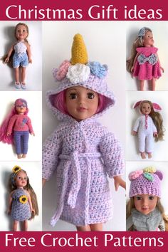 the crochet pattern for this doll is easy to make and looks like it could be made in any size