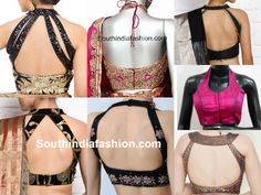 halter_neck_blouse_designs Halter Neck Blouse Design, Blouse Neck Patterns, Neck Blouse Designs, Saree Jackets, Halter Neck Blouses, Blouse Designs High Neck, Boat Neck Blouse Design, Backless Blouse Designs, Dress Models