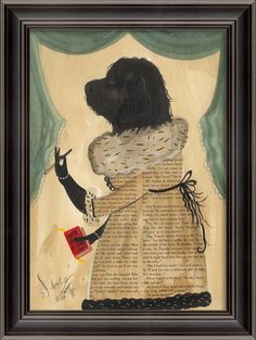 Spicher & Company LS She was all Hollywood 36094 Vintage Modern, Mixed Media Canvas, Dog Print, Dog Portraits, Vintage Graphics, Dog Art, Dog Pictures, Medium Art, Illustrations Posters