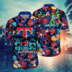 MLB Texas Rangers Hawaiian Shirt Pitch Perfect Style For Sports Fans  It’s the perfect combination of Hawaiian style and MLB fandom. These unique MLB Hawaiian shirts are a must-have for football enthusiasts. Show your team spirit in a fun and tropical way by the beauty of Hawaii. Made from high-quality materials, they provide comfort and breathability, keeping you cool during game days or outdoor activities. Stand out from the crowd and show your love for both football and tropical vibes. P Black Hawaiian Shirt, Floral Hawaiian Shirt, Baseball Outfit, Vintage Hawaiian Shirts, Hawaiian Outfit, Tropical Shirts, Pitch Perfect, Hawaiian Style, Aloha Shirt