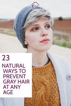 Here are the best natural ways to prevent gray hair at any age, I explain what causes grey hair and how to immediately stop grey hair in its tracks. https://athomespaday.com/prevent-gray-hair/