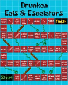 a poster with the words drunk, fels and escalators shot finish on it