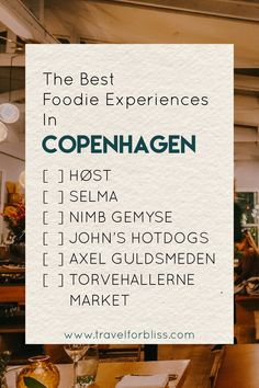 the best foodie experiences in copenhagen