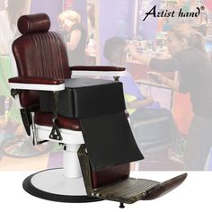 a hair salon chair is shown with the caption that says, what do you think?