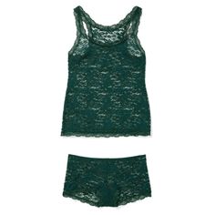 This Roanne set is a dream come true! With an all-lace body and lace trim in a soothing dark green—this set also comes with matching elastic waist lace shorts. This lounge set is perfect for a romantic night in. White Bustier, Peach Shorts, Black Bandeau, Lace Body, Romantic Night, Lace Bustier, Cute Tank Tops, Adore Me, Bra And Panty Sets