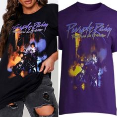 Lengendary Prince Official Revolution T-Shirt Medium, Unisex Nwt (Model As A Reference) Prince Purple, Purple Reign, Selena Quintanilla, Purple Rain, Shirt Ideas, Reign, Shirt Outfit, Color Purple, Colorful Shirts