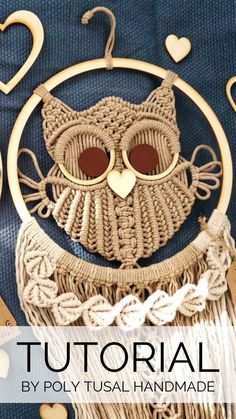 Macrame Owl Pattern Diy Owl Macrame, Macrame Owl Pattern Free, Macrame Owl Pattern, Macrame Owl Tutorial, Macrame Owls, Owl Macrame, Macrame For Beginners, Vintage Macrame Patterns, Owl Tutorial