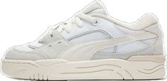 White Puma High-top Sneakers, White Lace-up Puma Basketball Shoes, White Puma Lace-up Running Shoes, White Synthetic Puma Sneakers, Low-top Synthetic Puma Basketball Shoes, Sneakers White, White, Sneakers