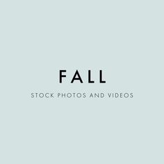 the word fall written in black on a light blue background