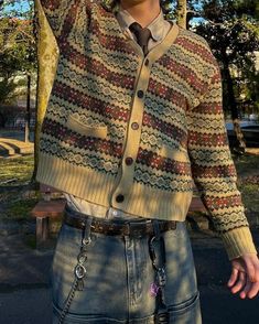 • Outfit Ideas for Autumn : Cardigan 🧶🪡 Paint Your Color, Marki • #markispace • • #cardigan #styleinspo #fashiontrend #autumnvibes #fallstyle #mensfashion Men Outfits Jacket, Masc Cardigan Outfit, Colorful Guy Outfits, Autumn Cardigan Outfit, Cardigan Inspo Outfit, Cardigan Outfit Aesthetic Men, Autumn Fits Men, Colorful Masc Outfits, Cardigan Outfits Men