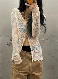 Outfits 2000s Style, Knit Y2k, Y2k Knit, Outfits 2000s, Classic French Manicure, Sweater Crop, Top Tank, City Aesthetic, 가을 패션