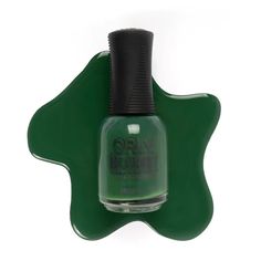 This shade has been described as "grown-up green" and we couldn't agree more. A wearable green is a must-have and this is it! Forest Green Nail, Forest Green Nail Polish, Orly Breathable, Cowboy Nails, Fun Lacquer, Opal Nails, Water Based Nail Polish, Green Nail Polish, Green Nail