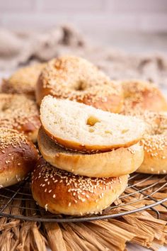 Homemade Sesame Bagels - Home Grown Happiness