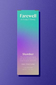 a purple and green business card with the words farewell to those & humans on it