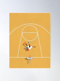 a basketball player is about to dunk the ball into the hoop poster print on canvas