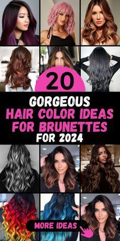 Trendy Hair Colors For 2024, Hair Color Ideas For Brunettes 2024, Perfect Hair Color, Latest Hair Color, Hair Color Unique, Hot Hair Colors