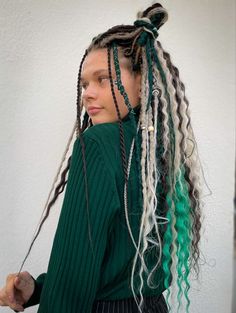 Hair Goals: Achieve Your Dream Look with These Hairstyles Dreads And Braids, Low Maintenance Short Haircut, Fake Dreads, Crochet Dreads, Boho Hairstyle, Dreadlock Styles, Synthetic Dreadlocks, Natural Gray Hair, Synthetic Dreads