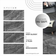 an advertisement for tile that has been designed to look like marble