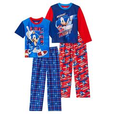 Sonic The Hedgehog Boys Pajamas for Kids 4 Piece Sleepwear Sets for Boys Pajama Bottoms and Sleep Shirts Pajamas For Kids, Unicorn Fashion, Sleepwear Sets, Boys Pajamas, Kids Luggage, Pajama Bottoms, Sleep Shirt, Pajama Sets, The Hedgehog