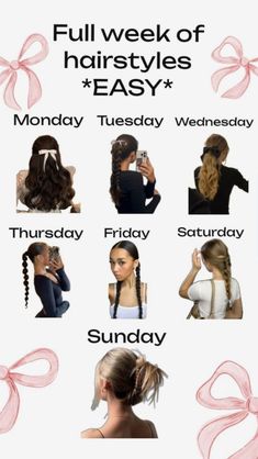 Preppy Hairstyles, Hairstyle Examples, Easy Hairstyles For Thick Hair, Ponytail Hairstyles Easy, Cute Simple Hairstyles, Hairstyles For Girls, Hair Tips Video