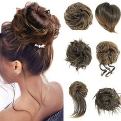 Category:chignons; Gender:Women's; Occasion:Daily Wear,Party,Party  Evening; Age Group:Adults'; Color Shade:Auburn,Brown,Light Brown,Blonde,Dark Brown,Black; Hair Extension Type:Drawstring; Hair Material:Synthetic Hair; Texture:Curly; Heat Resistant:Yes; Listing Date:08/14/2023; Can Be Permed:No Stylish Bun, Hair Extensions Ponytail, Extensions Ponytail, Hair Pieces For Women, Cheap Human Hair Wigs, Bun Hair Piece, Pony Tails, Hair Buns, Cheap Human Hair