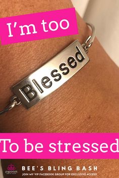 Blessed Bracelet from Paparazzi Accessories. This is and so many jewelry items are just $5.  Accessorize your wardrobe at bargain prices.  Watch me live on Facebook to see this and so many other women's accessory options.  Join my VIP Facebook group for exclusive access to new releases.  #beesblingbash #fashionjewelry #womensjewelry #paparazziaccessories #fashionbracelet Blessed Bracelet, New Releases, Other Woman, Facebook Group, Costumes For Women, Fashion Bracelets, Costume Jewelry