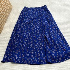 Like New Side Zipper Blue Midi Skirt For Brunch, Blue Lined Skirt For Brunch, Brunch Blue Flowy Skirt, White Lace Maxi Skirt, Lulu Skirt, White Lace Maxi, Maxi Lace Skirt, Bodycon Midi Skirt, Tiered Midi Skirt