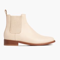 Comfortable Women's Slip-On Chelsea Boot in Beige Full-Grain Leather. Perfect for Everyday Wear. Handcrafted with the Highest Quality Materials, Including a Full Glove Leather Interior and Foot-Forming Heel Counters for Comfort. Free Shipping & Returns. Thursday Boots Women, Chelsea Boots Leather, Taupe Shoes, Thursday Boot Company, Thursday Boots, Boot Companies, Chelsea Boots Women, Black Chelsea Boots, Chelsea Boot