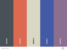 the color scheme for an orange, purple and blue palette is shown in this image