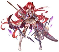 Alexiel Art - Granblue Fantasy Art Gallery Anime Knight, Female Character Concept, Anime Warrior, 판타지 아트, 영감을 주는 캐릭터, An Anime, Fantasy Character Design, Swords, Character Concept