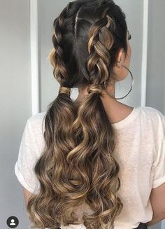 Girly Hairstyles, Hair Stylies, Hot Hair Styles, Penteado Cabelo Curto, Hairdo For Long Hair, Hair Stylist Life, Short Hair Styles Easy, Easy Hairstyles For Long Hair, Braids For Long Hair