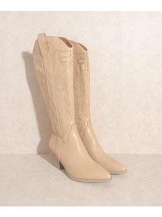 Step out in style with the "Hey Girl Hey" boots - perfect for any cowgirl who's ready to show some sass. These white knee-highs boast intricate embroidery, a pointed toe, and are sure to turn heads with their eye-catching Western flair. So yee-haw and gallop into the sunset looking fierce - these boots were made for walking! Color: White, Tan, Nude, Black Brand: Oasis Society Includes: x1 Boots Upper Material: Man-madeInsole Material: PaddedHeel Material: Leather WrapType of Closure: ZipperShaft Embroidery Boots, Zipper Heels, Wrap Heels, Pointed Toe Boots, White Boots, Hey Girl, Cowgirl Style, Samara, Girls Boots