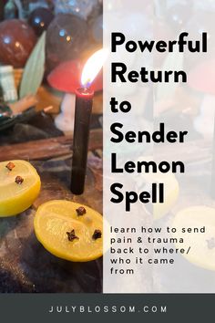 Here's how I make a powerful return to sender spell using a single lemon. Lemon spells are very powerful in helping you send pain and trauma back to where/who it came from! It's time to take your power back 👿🍋🧙‍♀️🪄 Taking Back My Power Spell, Send Curse Back To Sender, Send It Back Spell, Return Spell To Sender, Return To Sender Protection Spell, Return To The Sender Spell, Spell To Catch A Thief, Return To Sender Candle, Send Back To Sender Prayer