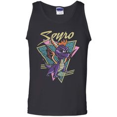 Spyro The Dragon Retro Logo shirt Cotton Tank Top T-Shirt Spyro The Dragon, Logo Shirt, Retro Logo, Couple T-shirt, Top T Shirt, 3d T Shirts, Cotton Tank Top, Sport Girl