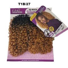 Sensationnel Lulutress Synthetic Crochet Hair - 2x Curly 3B Curly 3b, Braids With Shaved Sides, Short Crochet, Crochet Styles, Individual Braids, Girl Hair Dos, Kid Braid Styles, Curly Crochet Hair Styles, Black Hair Extensions