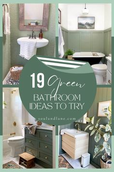 green bathroom decor ideas to try