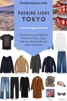 the travel guide for packing light in tokyo