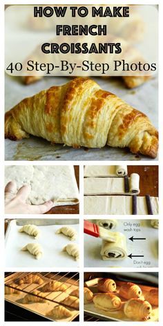 how to make french croissants 40 step - by - step photos with instructions