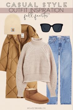 Michigan Winter Outfits, Ultra Mini Uggs Outfit Jeans, Outfit Autumn 2024 Women, Winter Trip Outfits Cold Weather, Casual Winter Outfits Cold Weather, Comfy Winter Clothes, Colorado Winter Outfits, Warm Winter Outfits, Winter Outfits For Women