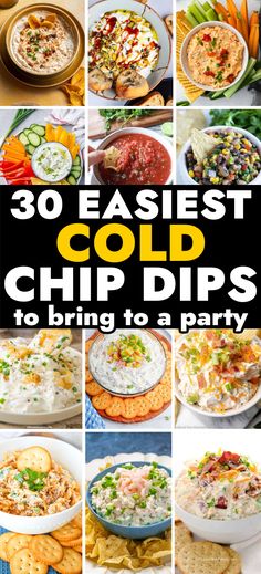 Cold Dip Recipes – These cold dips are so insanely good! Serve them at your next event, such as, potluck, BBQ, birthday party or any other special occasion. Simple finger food dips that are going to be gone in no time! homemade cold chip dip recipes, party food appetizers, dip recipes easy, snack dip, easy appetizers for a party, snack foods for party appetizers, appetizer bites, delicious dips. Dorito Chip Dip, Easy Cheap Dips Appetizers, Great Party Dips, Easiest Dip Recipes, Easy Shareable Dips, Savory Cold Dips, Cold Queso Dip, Recipes For Dips Parties Snacks, 5 Minute Million Dollar Dip