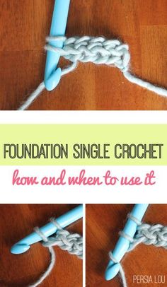 the foundation single crochet is now and when to use it, you can knit