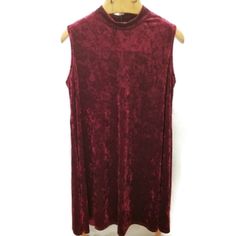 Thyme & Honey Red Velvet Sleeveless Dress 2xl Winter Dress, Perfect With A Long Sleeve Black Shirt, Thick Leggings And Winter Boots. Turtle Neck Dress, High Neck Dress Crushed Velvet Dress Winter, Holiday, Party Dress, Plus Size Dress, Formal Dress, Casual Dress, Holiday Wear, Present, Gift, New Year's Dress, Valentine's Day, Valentines, Valentine Pit To Pit 22.5 Inches Laying Flat Burgundy Sleeveless Stretch Dress, Burgundy Stretch Sleeveless Dress, Burgundy Sleeveless Fall Dress, Burgundy Sleeveless Dress For Fall, Sleeveless Burgundy Dress For Fall, Plus Size Dress Formal, Velvet Dress Winter, Black Fitted Midi Dress, Honey Dress