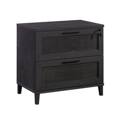 an image of two drawers in black