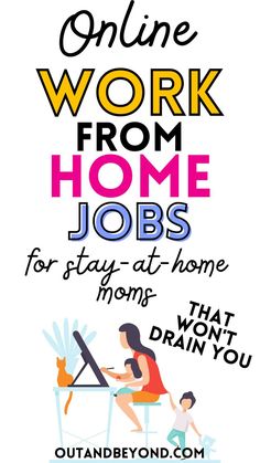 an advertisement for work from home jobs